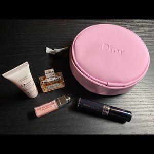 Dior Makeup Bag with luxury samples